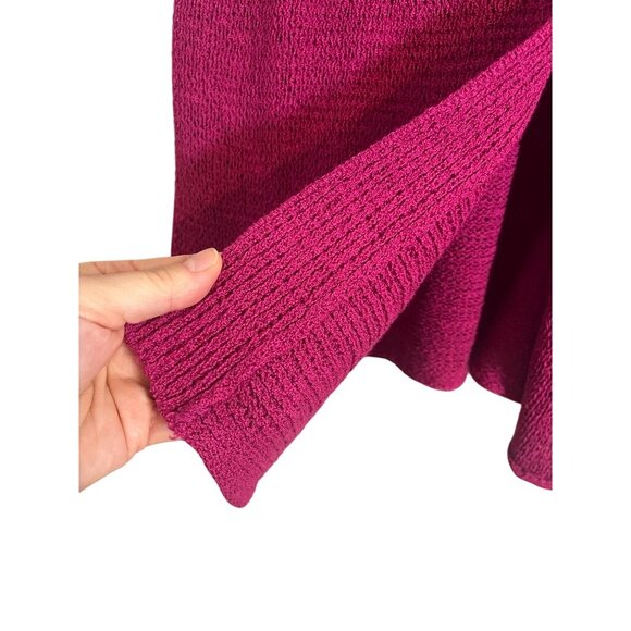 Retro Knit Sweater XL Pink Neutral Classic Chic Preppy Boho Western Minimalist - Picture 3 of 9